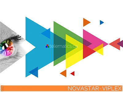 The Art Of Control · NovaStar · Telematics Canada · Control Software Desay A Series LED poster for indoor and outdoor use with mobile, wall, and ceiling mounting, perfect for corporate and retail environments.