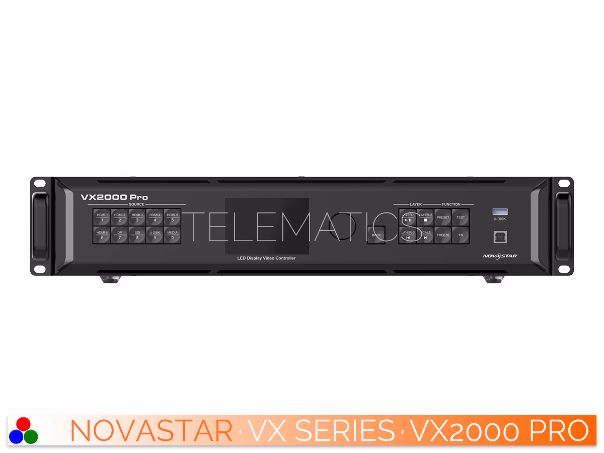 The Art Of Control · NovaStar Control Systems · Video Processors · VX Series · VX2000 Pro NovaStar Control Systems · Video Processors · VX Series · VX2000 Pro · Telematics Canada NovaStar Authorized Distributor